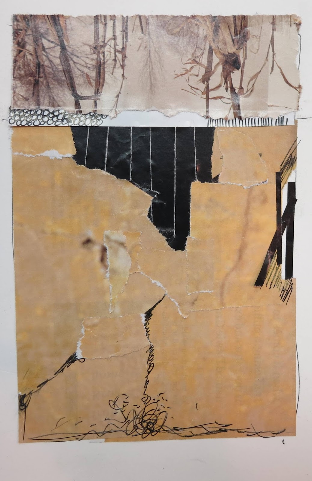 Collage Sketchbook to Canvas or Wood panelsDillman's Creative Art