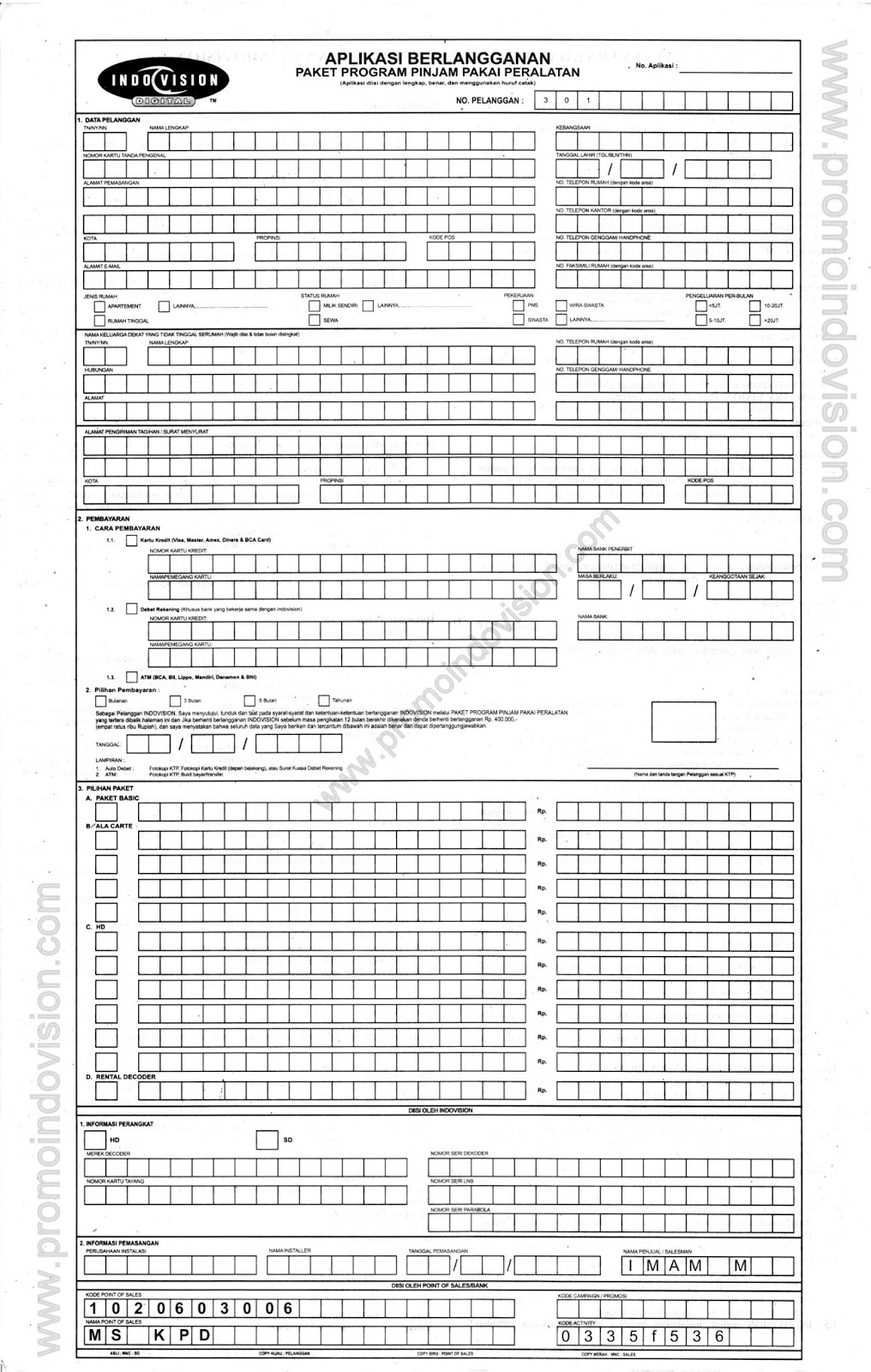 Pasang Indovision Jakarta,Bogor,Depok,Tangerang,Bekasi via Online