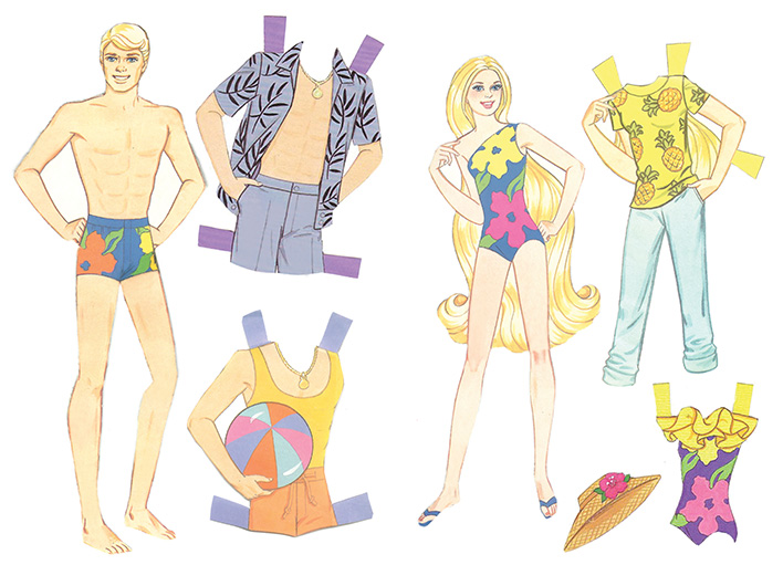 recortables de barbie