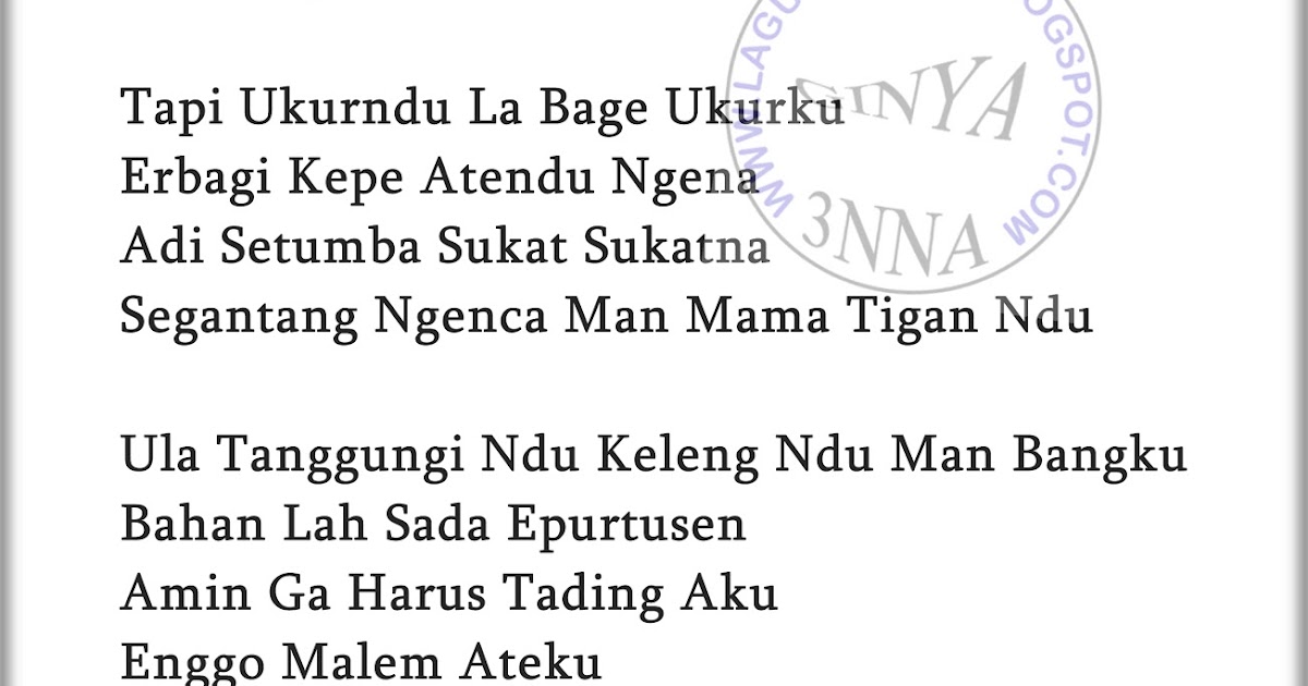 Lirik Lagu Karo Merangap ~ LAGU KARO Download Karo,Video Karo,Lirik