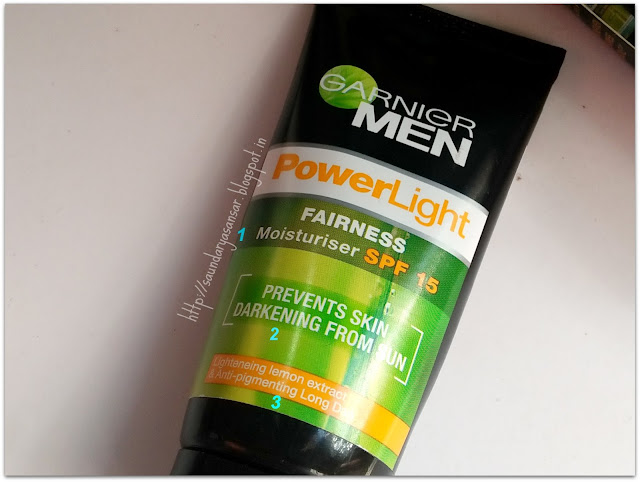 Garnier MEN PowerLight FAIRNESS Moisturiser SPF15 review