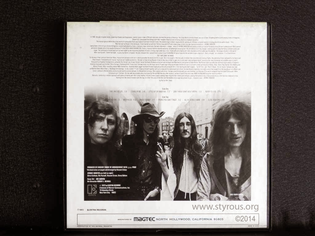 The Styrous® Viewfinder: 101 Reel-to-Reel Tapes 85: Atomic Rooster ...