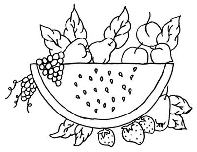 Desenhos de Frutas para Pintar