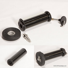 Triopo 28mm Alu-Mg grooved short center column (58mm top - black rings) parts assembly sequence
