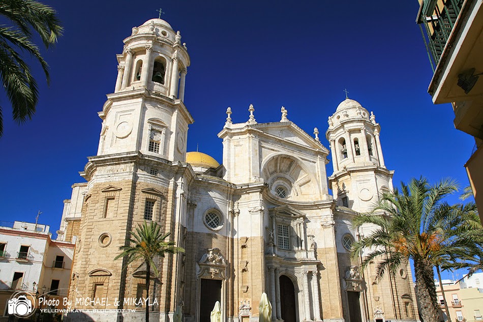 回到最美好的時光: D14-Cádiz．海藍藍的Cádiz blue。加的斯主教堂 Cádiz Cathedral