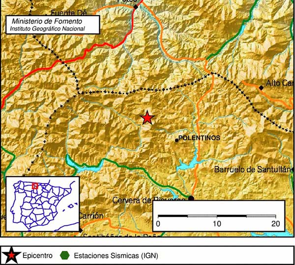 Dos terremotos sacuden Palencia Dos terremotos sacuden Palencia