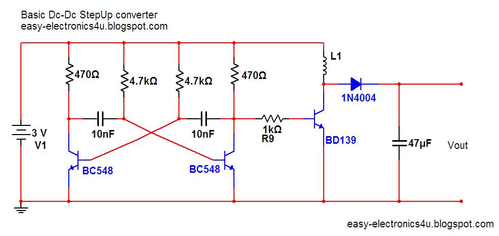 Draw your wiring : Simple Dc To Dc Boost Up Circuit