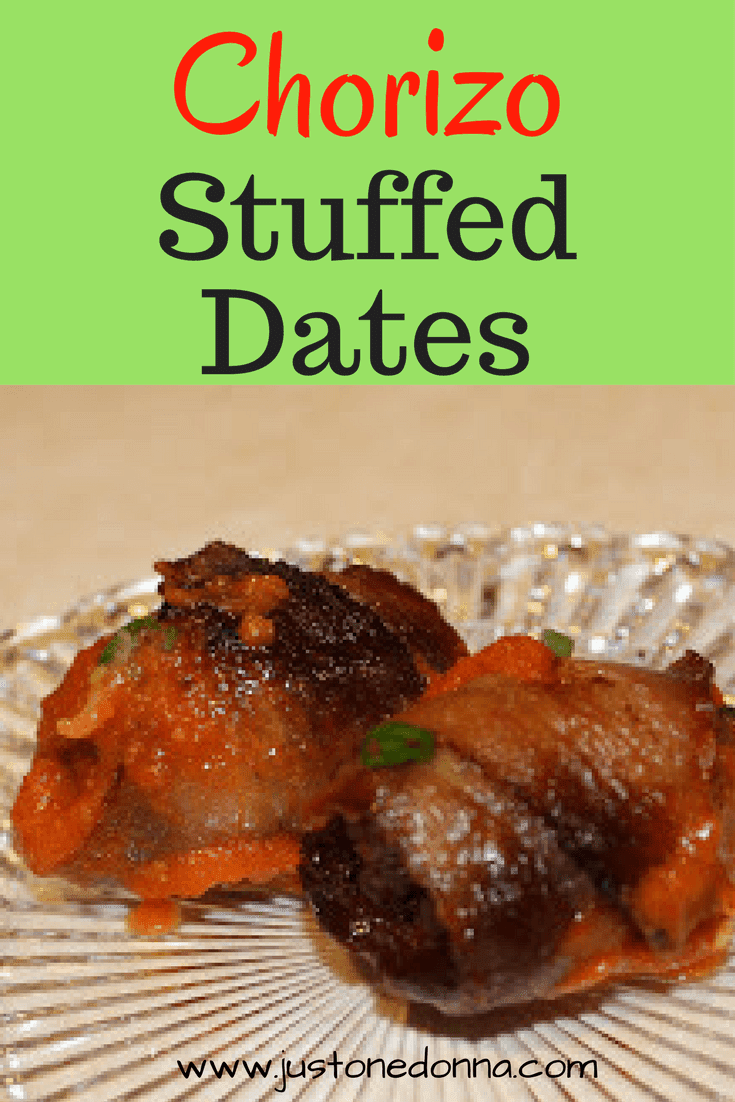 Chorizo Stuffed Dates with TomatoPepper Sauce