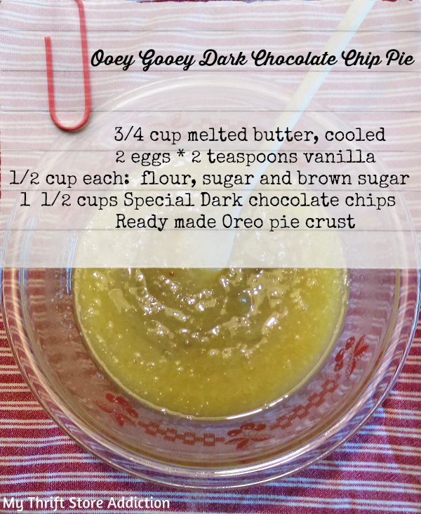 Dark chocolate chip pie