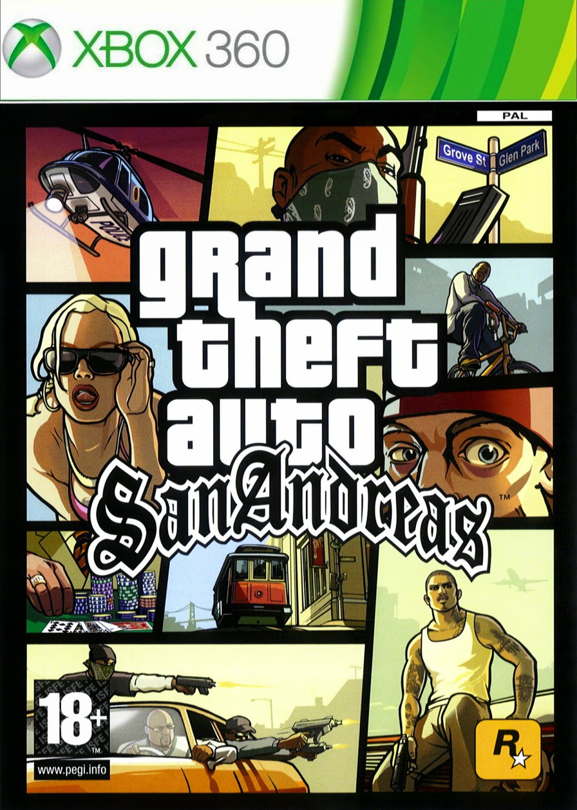 Grand Theft Auto San Andreas Xbox 360 Español Identi