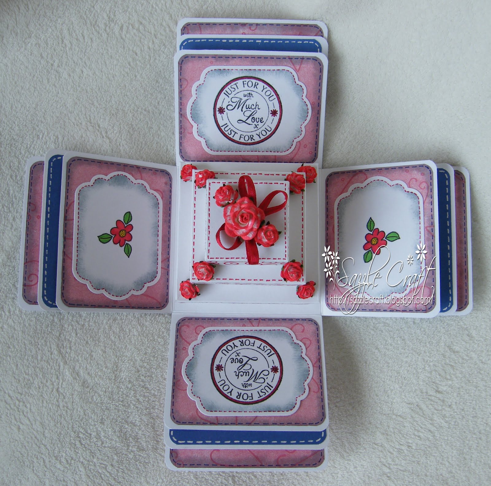 Sazzle Craft Exploding Box Tutorial