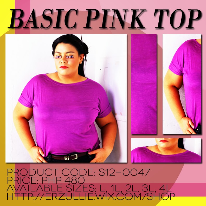 Plus Size Fashion Basic Pink Top Available Online Erzullie Fierce 