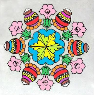 Latest Diwali 2012 Rangoli Patterns