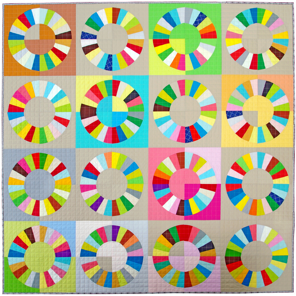 Color Wheel Block - Pattern and Tutorial | Red Pepper Quilts 2015