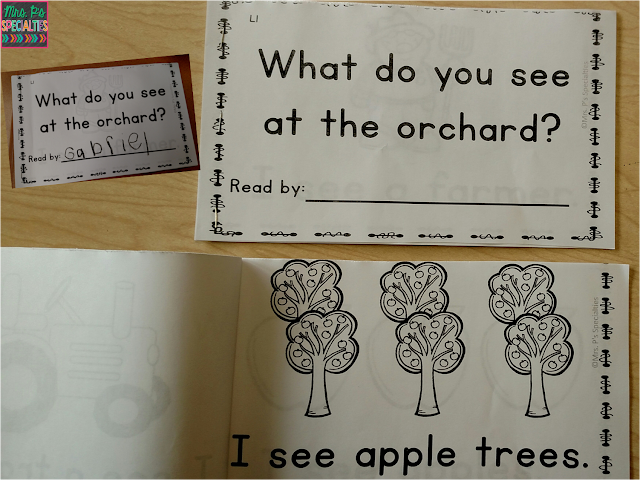 photo of the what do you see at the orchard student booklet