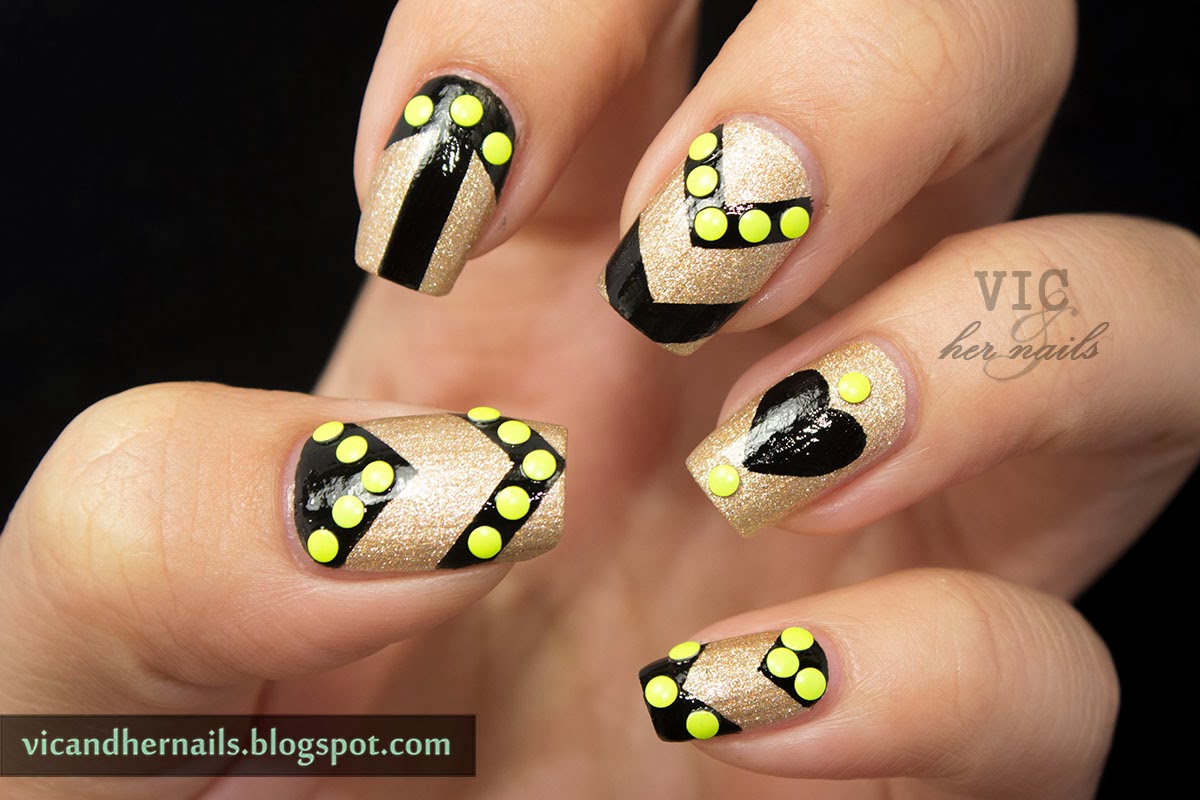 6. Graphic Nail Art Using Tape - wide 6