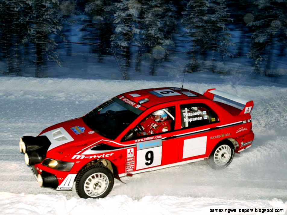 Mitsubishi Lancer EVO Rally Car