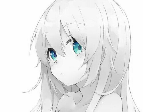 Hình ảnh Anime girl lạnh lùng - Anime girl lạnh lùng trắng đen