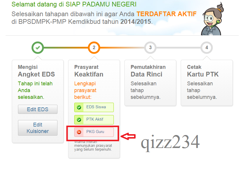 Inilah Dokumen PKG yang harus dicetak, di scan dan diunggah di padamu