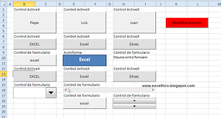 VBA: El objeto OLEObject en macros de Excel.