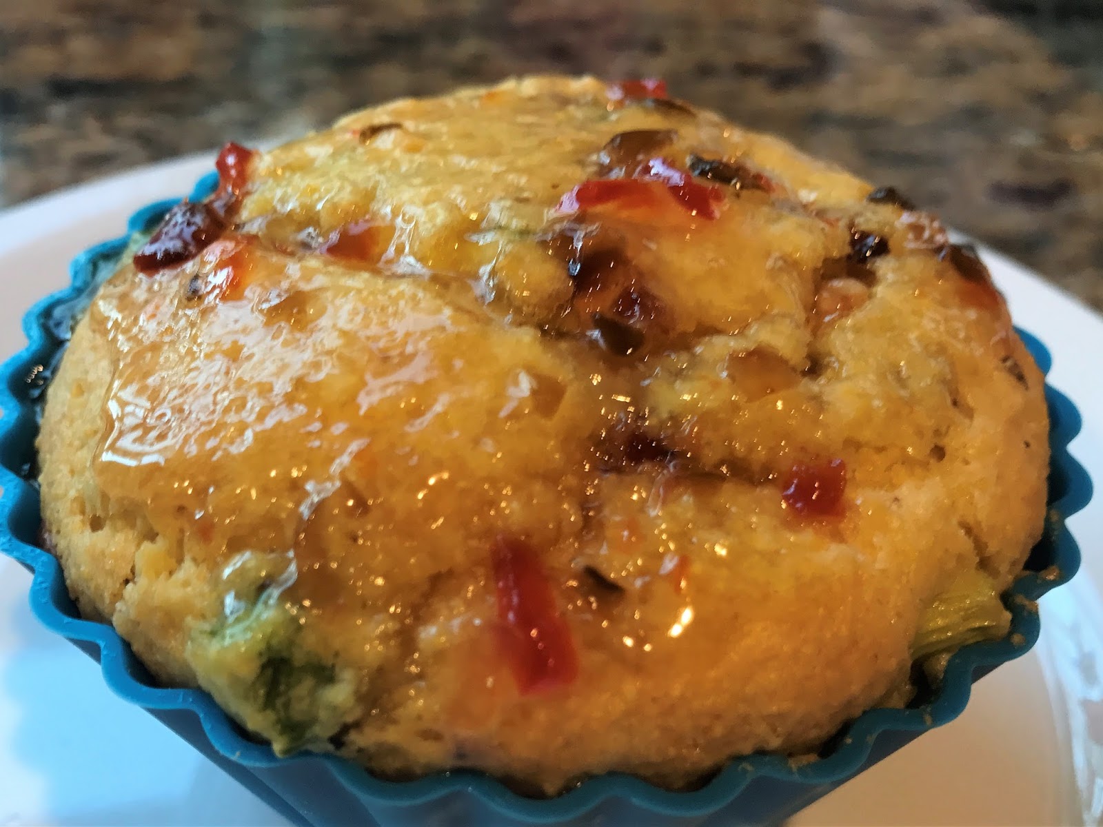 Cooking Dunkin Style Cheesy, Bacony Corn Muffins with Jalapeno Jelly Glaze