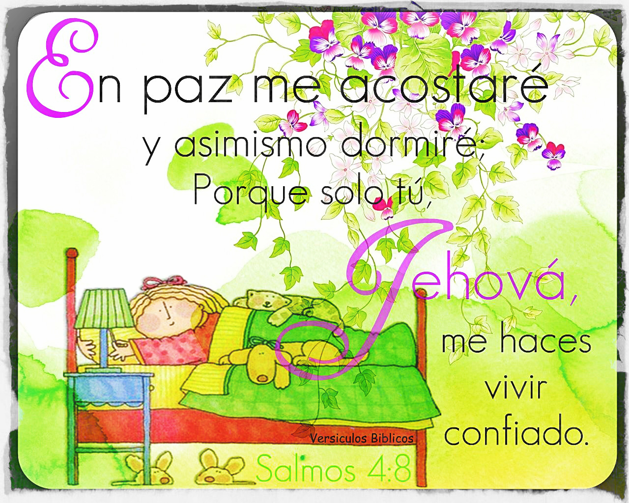 Versículos Biblicos: Salmos 4:8