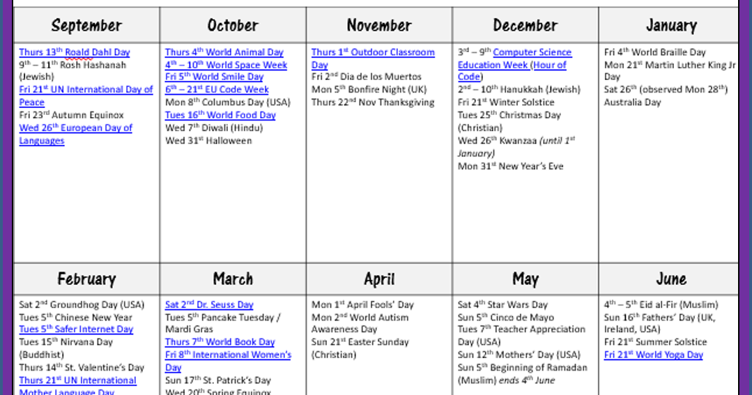 A Crucial Week Free International Events Calendar 20182019
