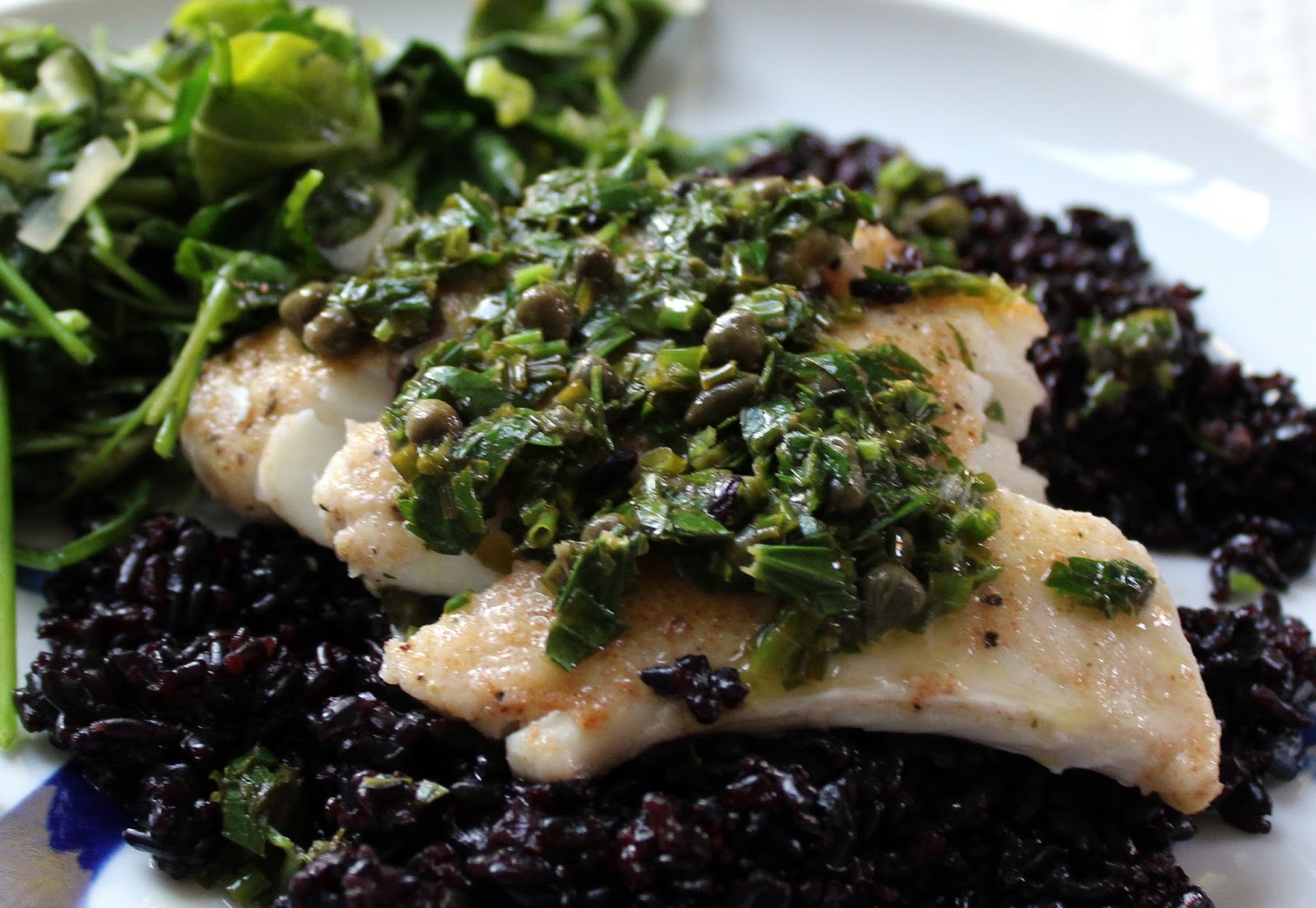 Cook Food. Mostly Plants. Halibut with French Herbs