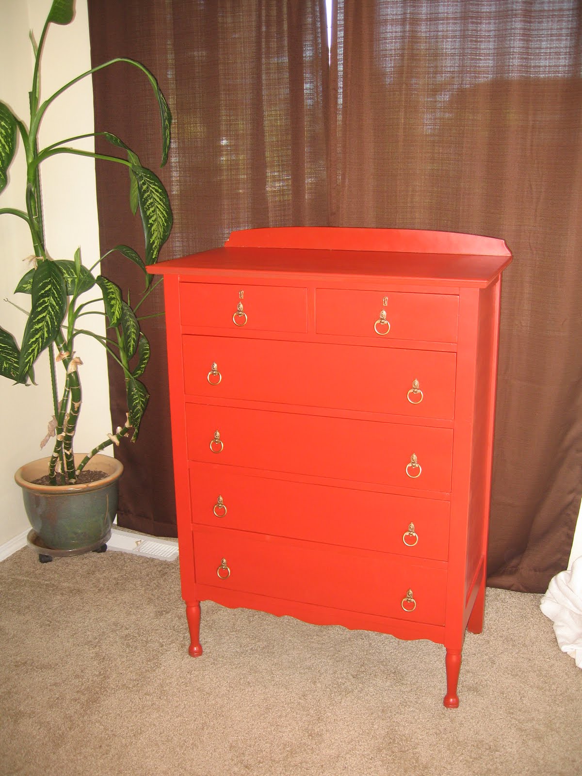 Crafts After College How to give an old dresser a new look with spray