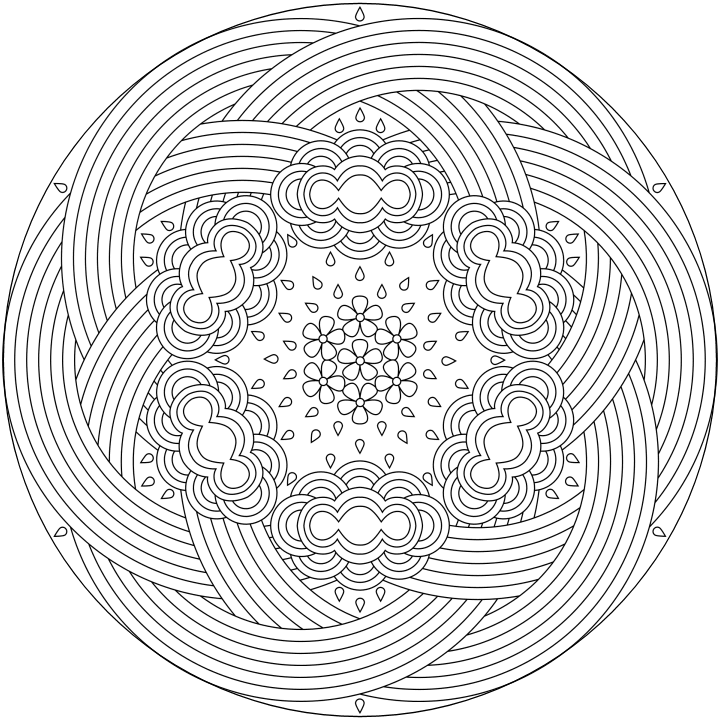 mandala coloring pages difficult - photo #29