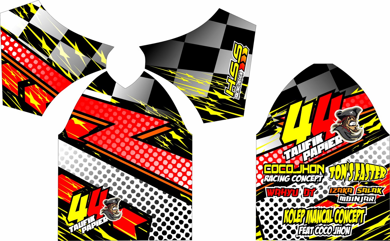 HSS RACING DESIGN JERSEY RACING PRINTING
