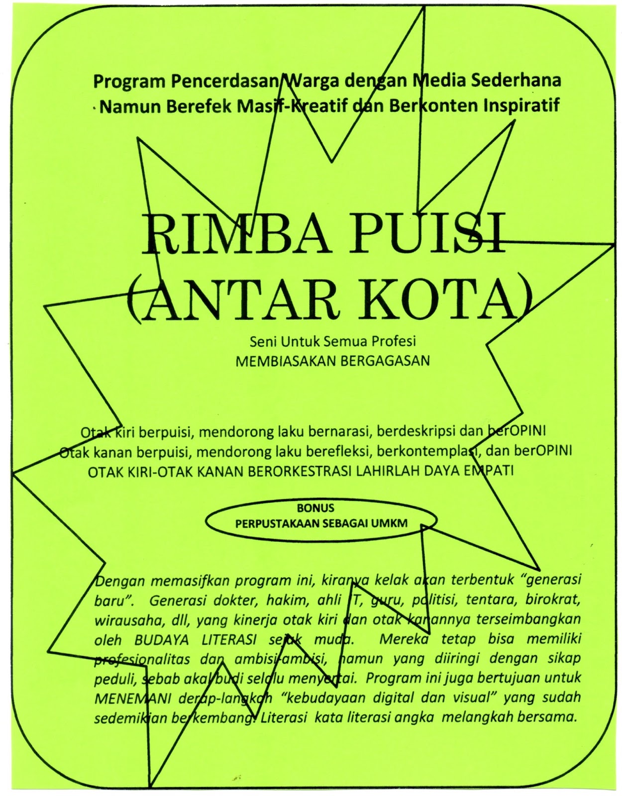 Puisi Dokter Rima Aaaa Kumpulan Puisi