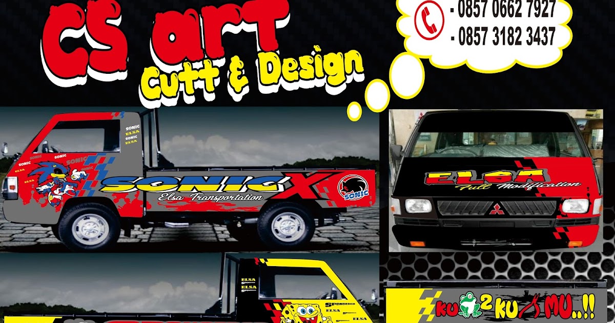 Tulisan Kaca Depan Mobil Pick Up