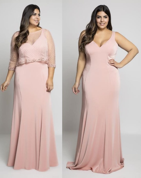 vestido madrinha rose gold