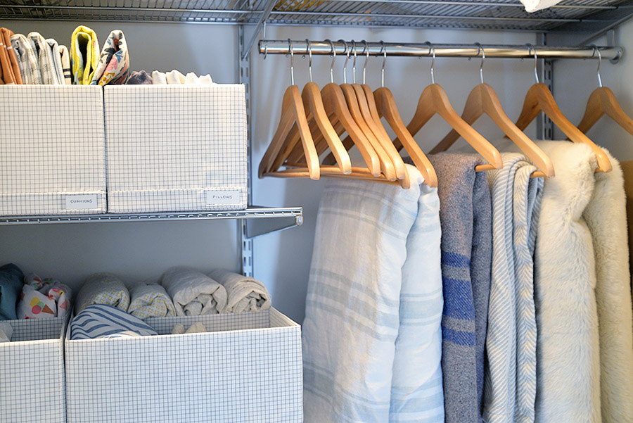 Small Linen Closet Organization Ideas and a Make Over - Almost