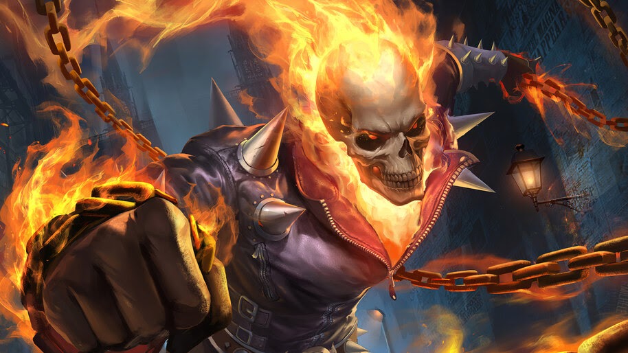 Ghost Rider, Chains, Marvel, Comics, 4K, #6.1159