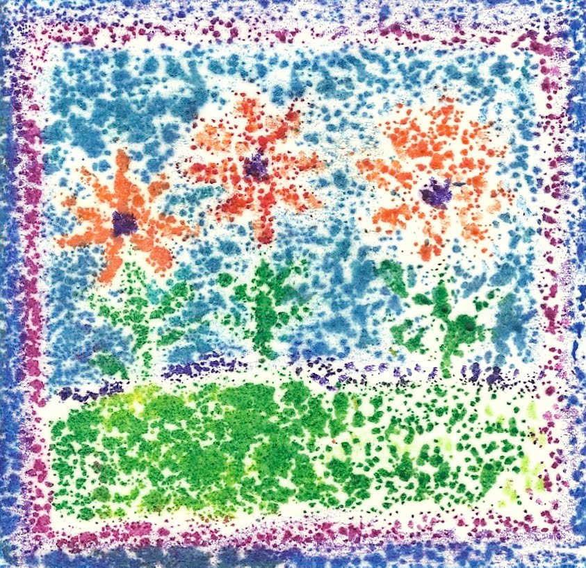 Art with Kids Sandpaper Crayon Transfers