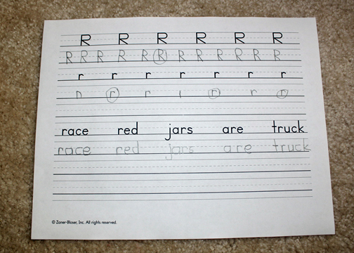 Blue House School - Homeschooling one sweet girl!: Finally! Handwriting We  LikeI Think