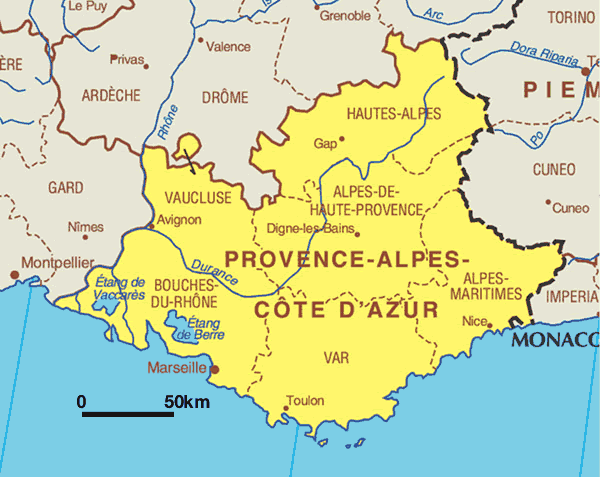 Provence France Map - Free Printable Maps