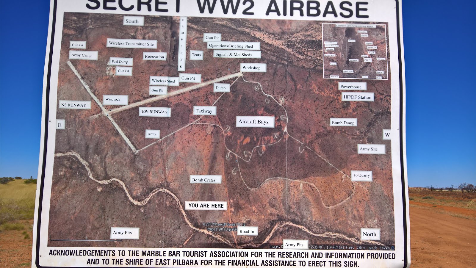 Secret airbase map