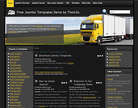 Joomla Logistic Transportation Template