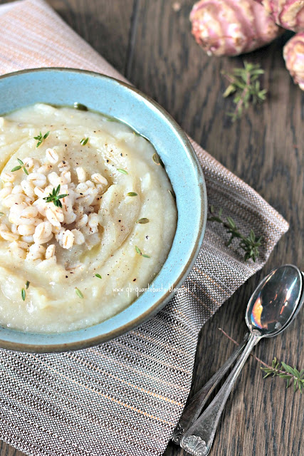 Comfort soup: crema di topinambur e patate - QuantoBastaBlog by BarbaraG