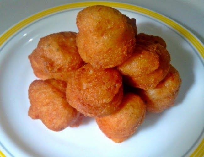 Buñuelos de surimi y gambas