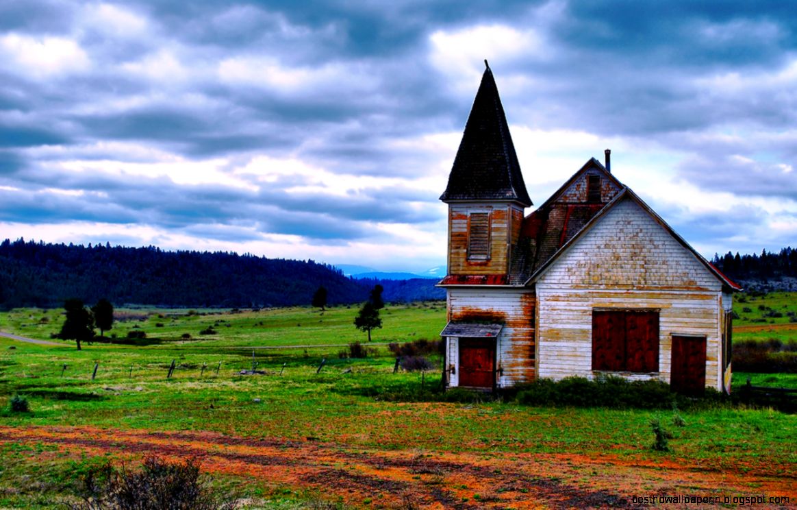 Country Church Hdr Wallpaper Warm Country Serenity  Wallpaper