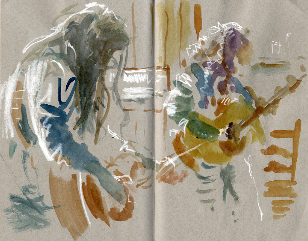 An Artist's Life For Me!: Sketching Live Music in Cafe#9