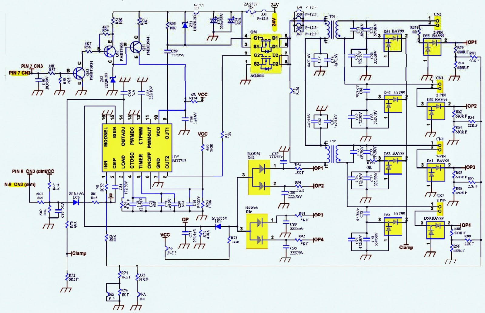 Electro help: ASUS VW-223 - LCD MONITOR - POWER SUPPLY and INVERTER