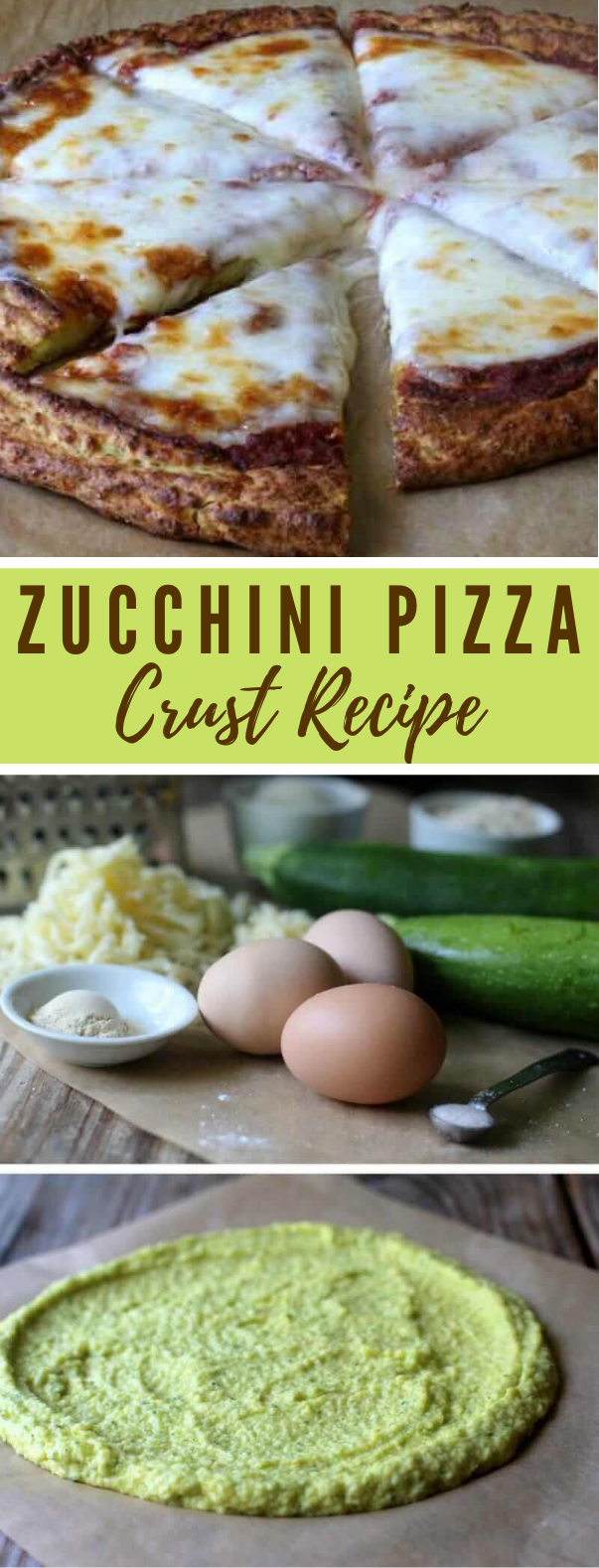 Zucchini Pizza Crust Recipe #vegetarian #easy