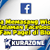 Cara Memasang Widget Halaman Facebook / Fan Page di Blog