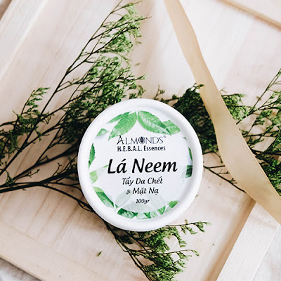 Tẩy tế bào chết & mặt nạ lá neem Almonds Tẩy tế bào chết & mặt nạ lá neem Almonds