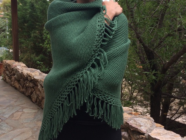 Green shawl